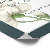 Bijbelscripts Aanmoedigingscitaten Witte aanjager Poster (Hoek)