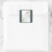 Bijbelscripts Aanmoedigingscitaten Witte aanjager Vierkante Sticker (Tas)