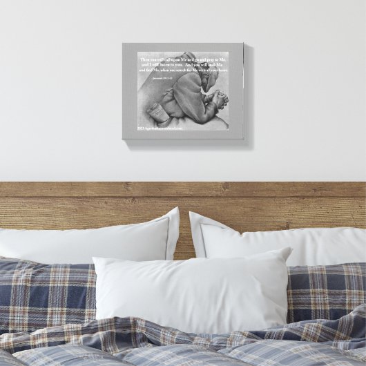 Bijbelscripts Inspirerend Canvas Afdruk (Insitu (Slaapkamer))