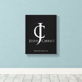 Bijbelscripts Inspirerend Canvas Afdruk (Insitu (Houten vloer))