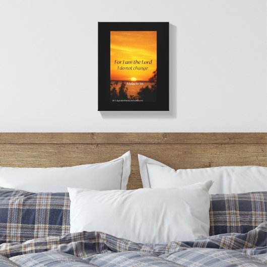 Bijbelscripts Inspirerend Canvas Afdruk (Insitu (Slaapkamer))