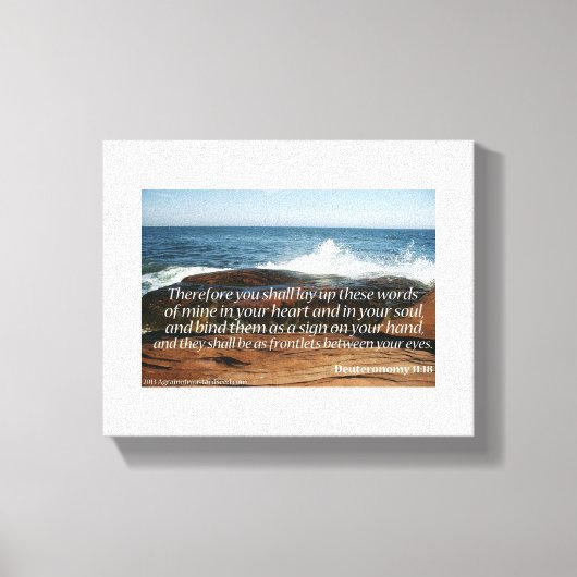 Bijbelscripts Inspirerend Canvas Afdruk (Voorkant)