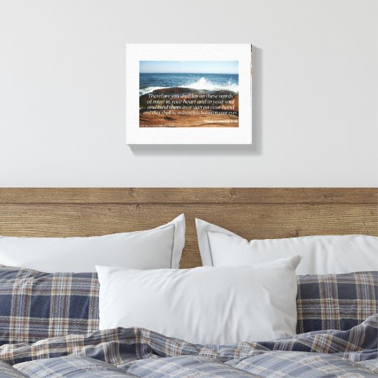 Bijbelscripts Inspirerend Canvas Afdruk (Insitu (Slaapkamer))