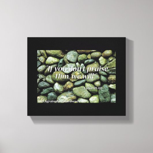 Bijbelscripts Inspirerend Canvas Afdruk (Voorkant)