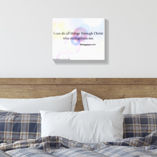 Bijbelscripts Inspirerend Canvas Afdruk (Insitu (Slaapkamer))