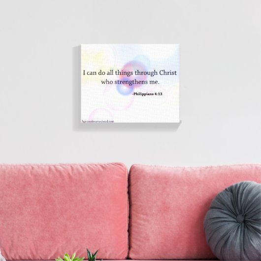 Bijbelscripts Inspirerend Canvas Afdruk (Insitu (Woonkamer))