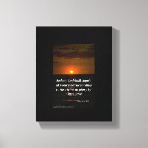 Bijbelscripts Inspirerend Canvas Afdruk