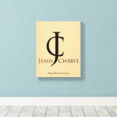 Bijbelscripts Inspirerend Canvas Afdruk (Insitu (Houten vloer))