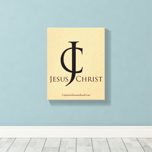 Bijbelscripts Inspirerend Canvas Afdruk (Insitu (Houten vloer))