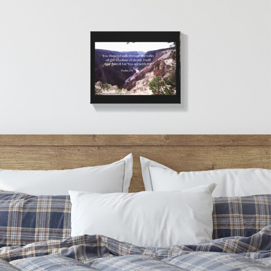 Bijbelscripts Inspirerend Canvas Afdruk (Insitu (Slaapkamer))