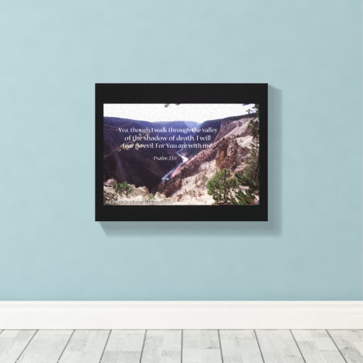 Bijbelscripts Inspirerend Canvas Afdruk (Insitu (Houten vloer))