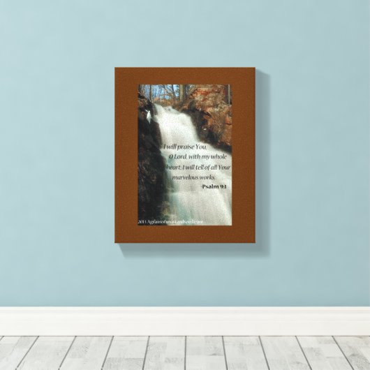 Bijbelscripts Inspirerend Canvas Afdruk (Insitu (Houten vloer))