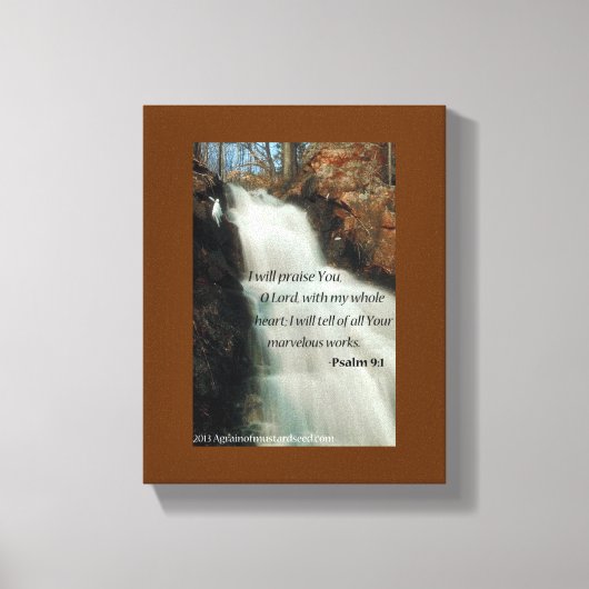 Bijbelscripts Inspirerend Canvas Afdruk (Voorkant)