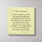 Bijbelscripts Inspirerend Canvas Afdruk (Voorkant)