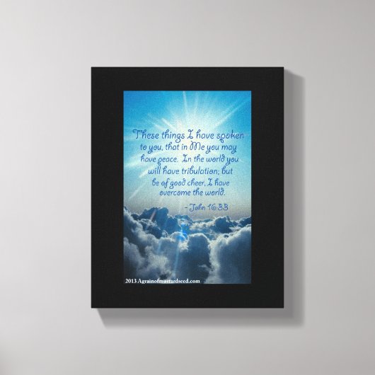 Bijbelscripts Inspirerend Canvas Afdruk (Voorkant)