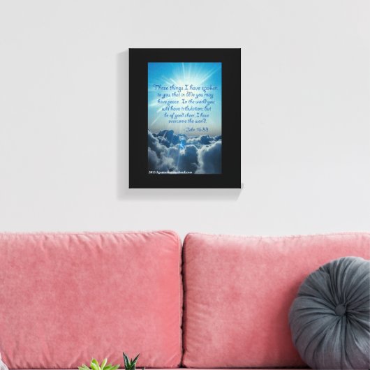 Bijbelscripts Inspirerend Canvas Afdruk (Insitu (Woonkamer))