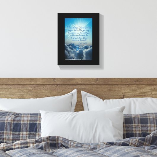 Bijbelscripts Inspirerend Canvas Afdruk (Insitu (Slaapkamer))
