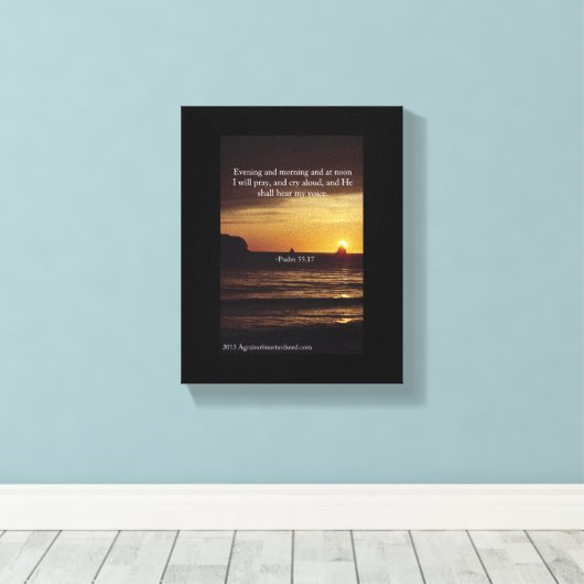 Bijbelscripts Inspirerend Canvas Afdruk (Insitu (Houten vloer))