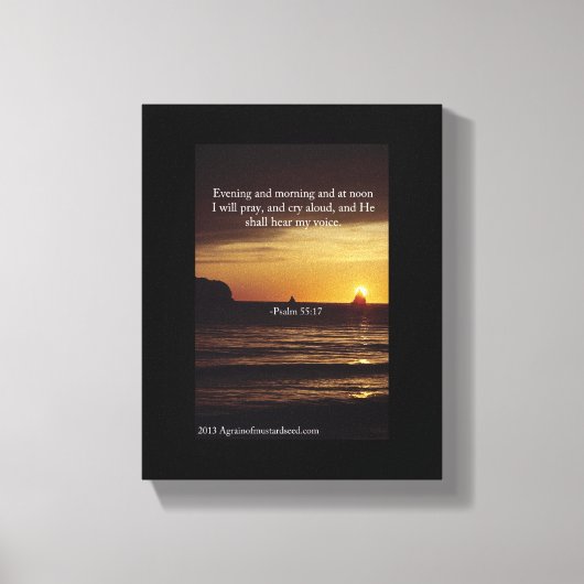 Bijbelscripts Inspirerend Canvas Afdruk (Voorkant)