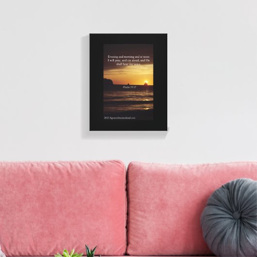 Bijbelscripts Inspirerend Canvas Afdruk (Insitu (Woonkamer))