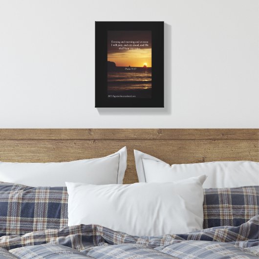 Bijbelscripts Inspirerend Canvas Afdruk (Insitu (Slaapkamer))