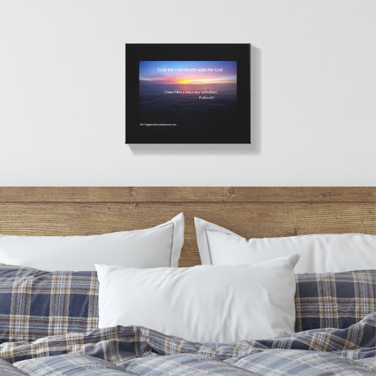Bijbelscripts Inspirerend Canvas Afdruk (Insitu (Slaapkamer))