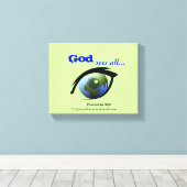 Bijbelscripts Inspirerend Canvas Afdruk (Insitu (Houten vloer))