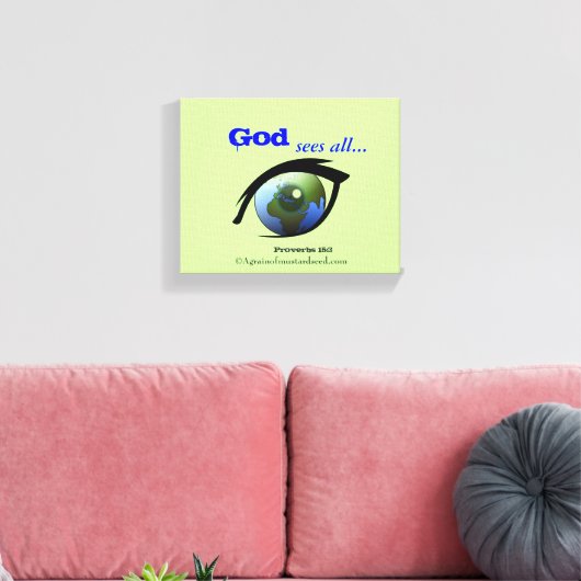 Bijbelscripts Inspirerend Canvas Afdruk (Insitu (Woonkamer))