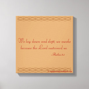 Bijbelscripts Inspirerend Canvas Afdruk