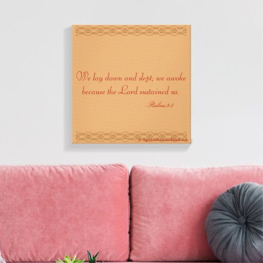 Bijbelscripts Inspirerend Canvas Afdruk (Insitu (Woonkamer))