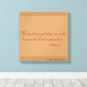 Bijbelscripts Inspirerend Canvas Afdruk (Insitu (Houten vloer))