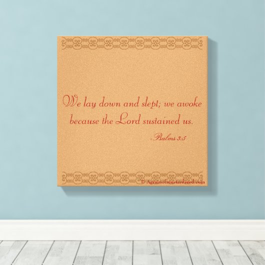 Bijbelscripts Inspirerend Canvas Afdruk (Insitu (Houten vloer))