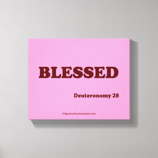 Bijbelscripts Inspirerend Canvas Afdruk (Voorkant)