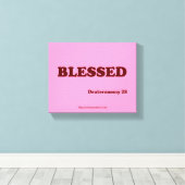 Bijbelscripts Inspirerend Canvas Afdruk (Insitu (Houten vloer))