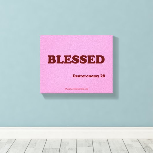 Bijbelscripts Inspirerend Canvas Afdruk (Insitu (Houten vloer))