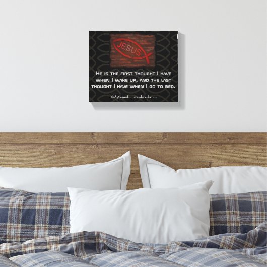 Bijbelscripts Inspirerend Canvas Afdruk (Insitu (Slaapkamer))
