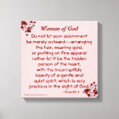 Bijbelscripts Inspirerend Canvas Afdruk (Voorkant)