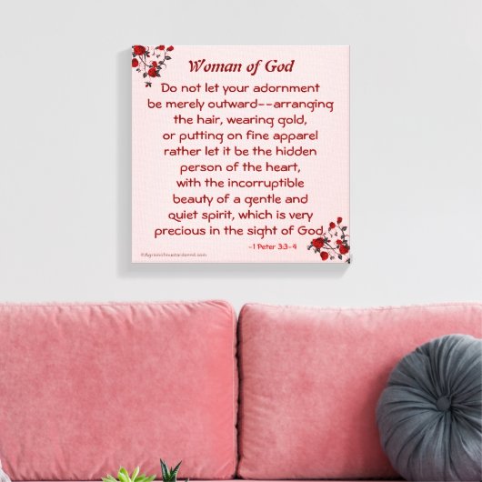 Bijbelscripts Inspirerend Canvas Afdruk (Insitu (Woonkamer))