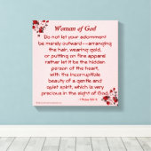 Bijbelscripts Inspirerend Canvas Afdruk (Insitu (Houten vloer))