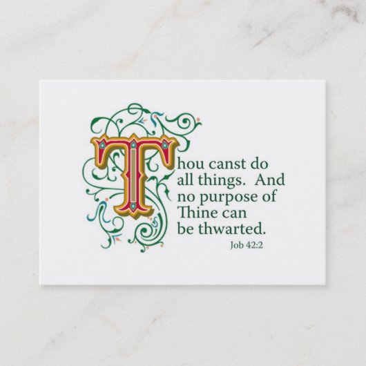 Bijbelscripts stimuleren. visitekaartje (Voorkant)