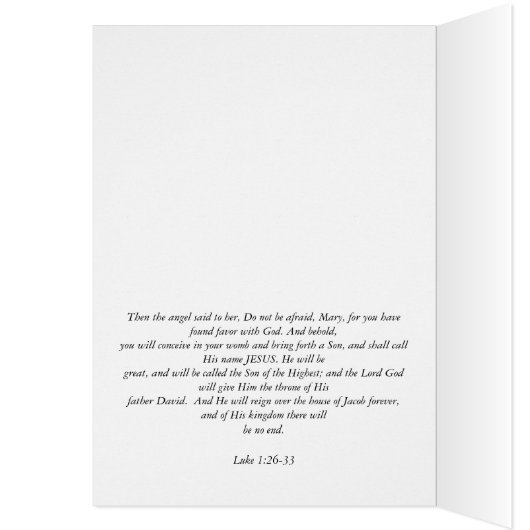 Bijbelscripts voor  kerstkaart Verse (Binnen (Links))