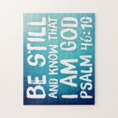 Bijbelscripts zijn nog steeds en weten dat ik God  Legpuzzel (Verticaal)