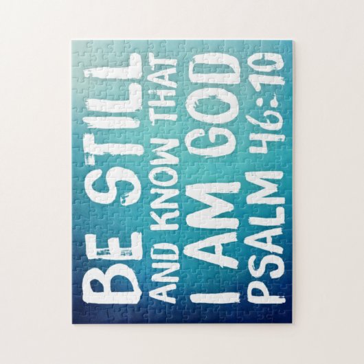 Bijbelscripts zijn nog steeds en weten dat ik God  Legpuzzel (Verticaal)