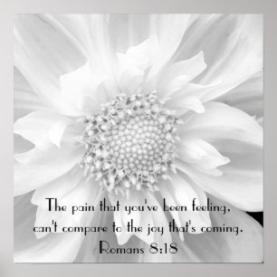 Bijbelse aanmoediging Romans 8:18 poster