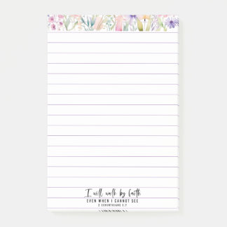 Bijbelse aantekeningen Ik zal wandelen door geloof Post-it® Notes