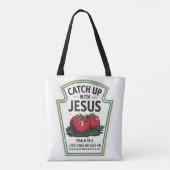 Bijbelse actualiteit met Jezus Tote Bag (Achterkant)