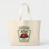 Bijbelse actualiteiten grote tote bag (Voorkant)