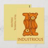 Bijbelse Beren ~ Industriële scripts Briefkaart (Voorkant / Achterkant)