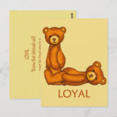 Bijbelse Beren ~ Letterschrift ~ Flashcards Briefkaart (Voorkant / Achterkant)