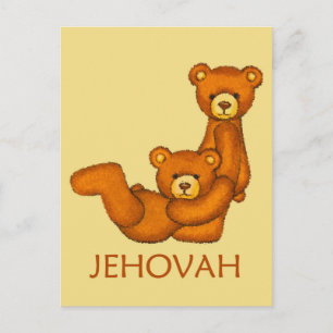 Bijbelse Beren ~ Serve Jehovah Scripting Briefkaart